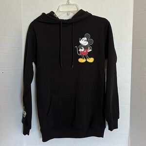 Disney Mickey & Friends Hoodie Women's Size XXS Black Sweatshirt Minnie Mouse